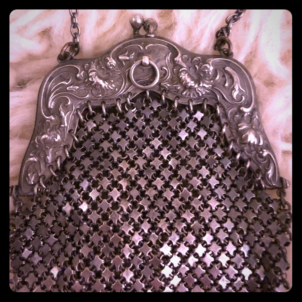 Antique Vintage Sterling Silver Purse